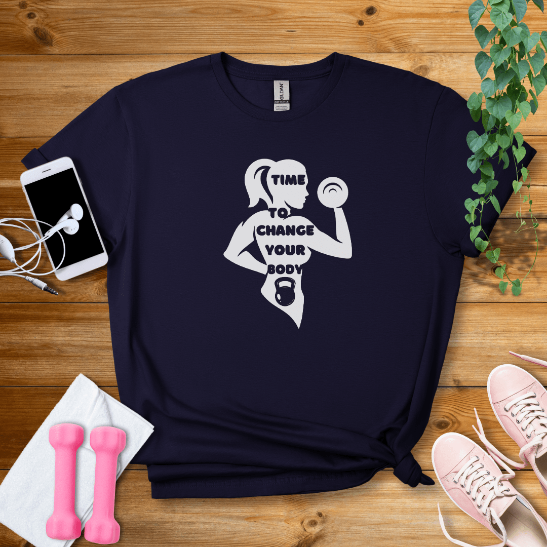 T-Shirt Navy / S Time To Change Your Body T-Shirt