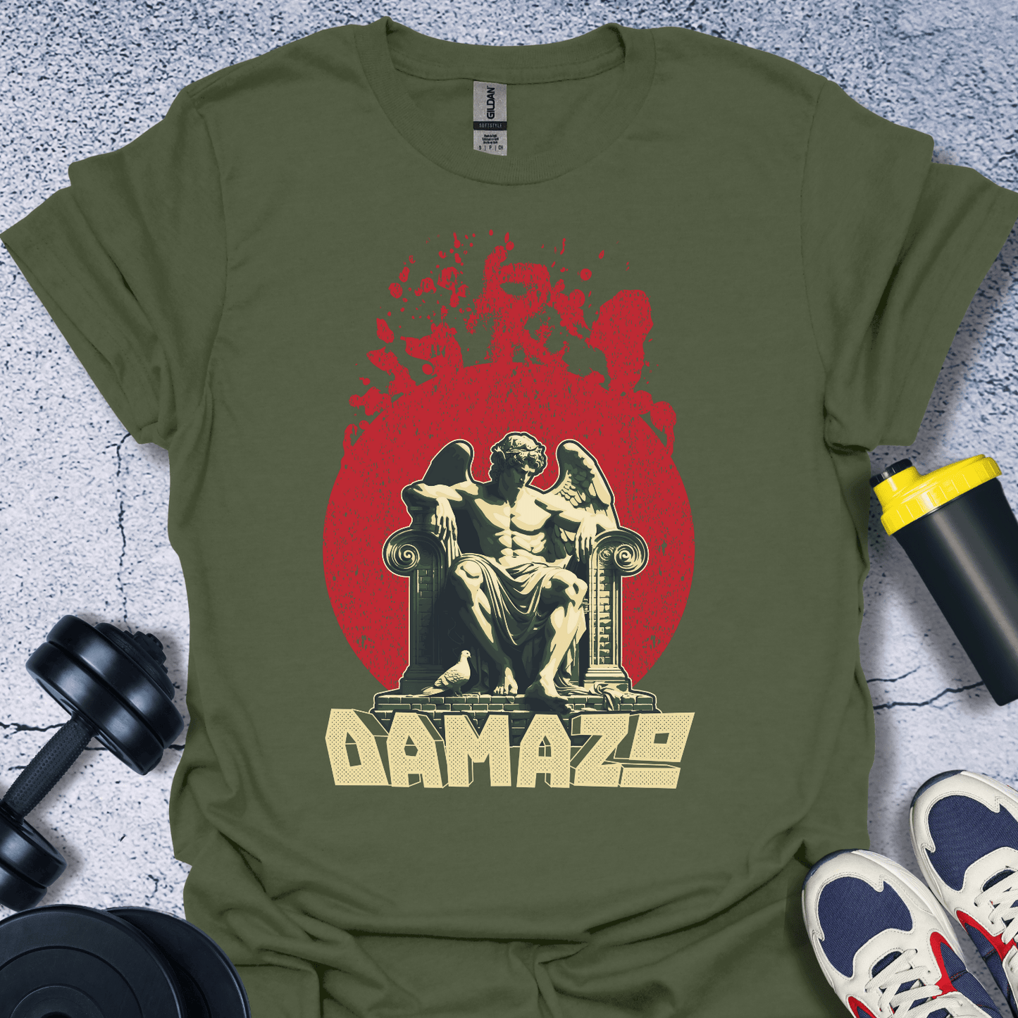 T-Shirt Military Green / S To Tame (δαμάζω In Greek) T-Shirt