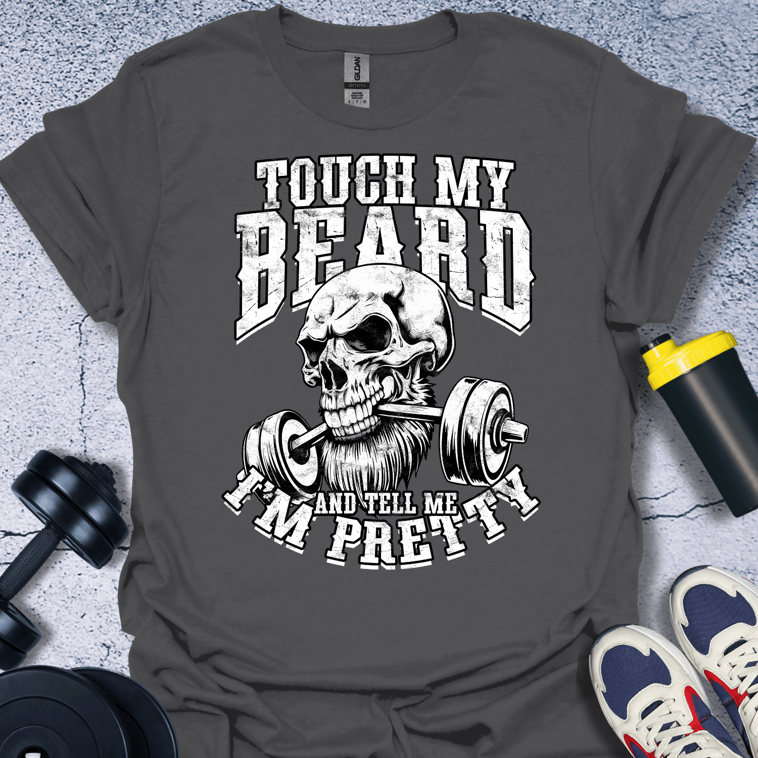 T-Shirt Charcoal / S Touch My Beard T-Shirt