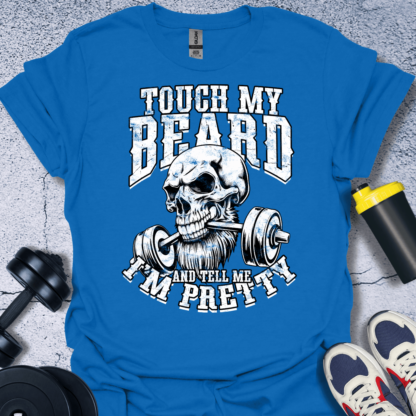 T-Shirt Royal / S Touch My Beard T-Shirt