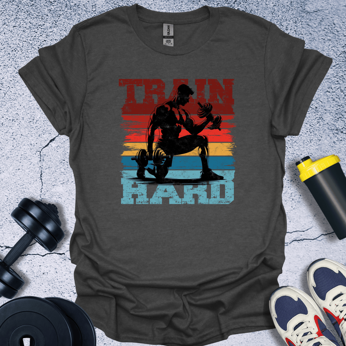 T-Shirt Dark Heather / S Train Hard T-Shirt