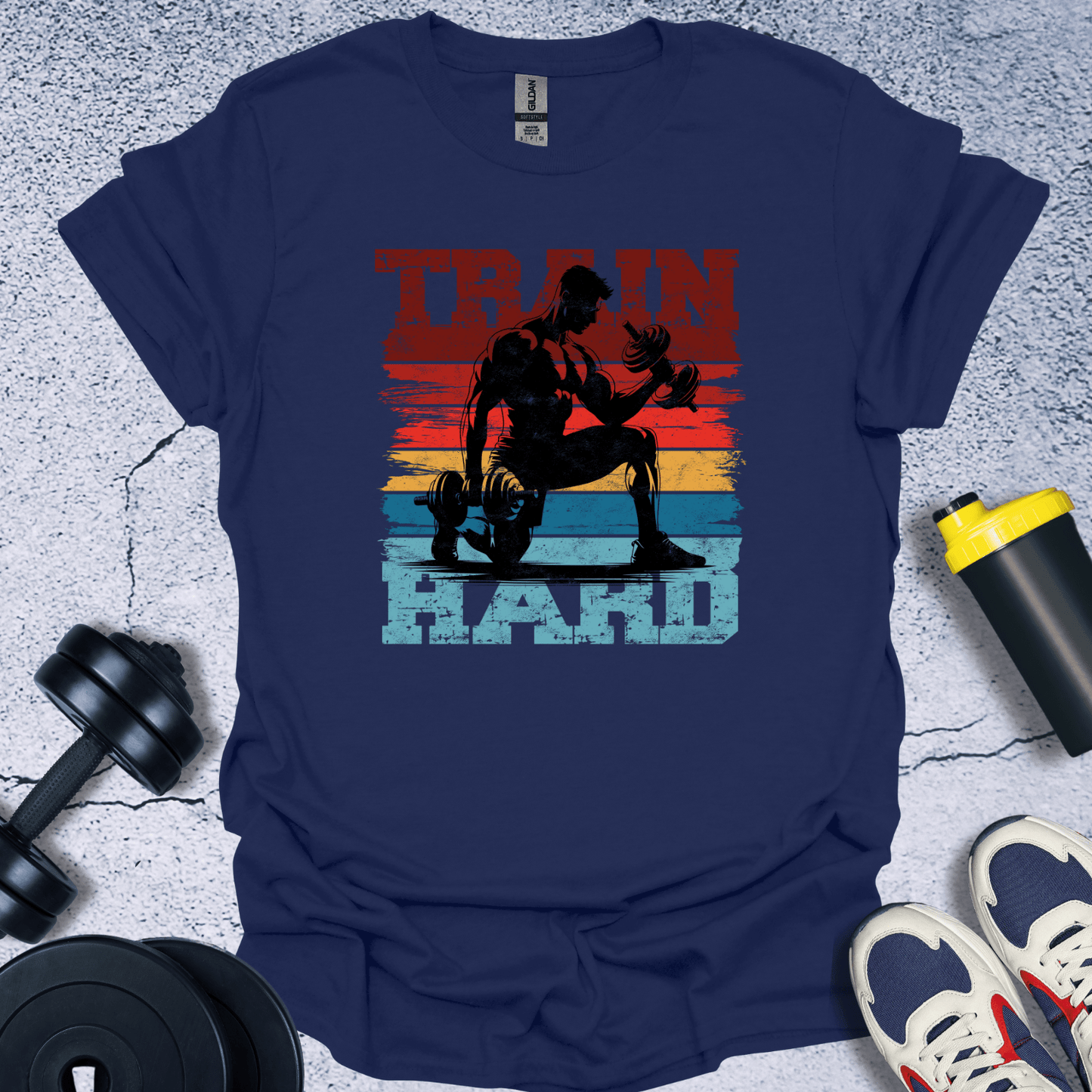 T-Shirt Navy / S Train Hard T-Shirt