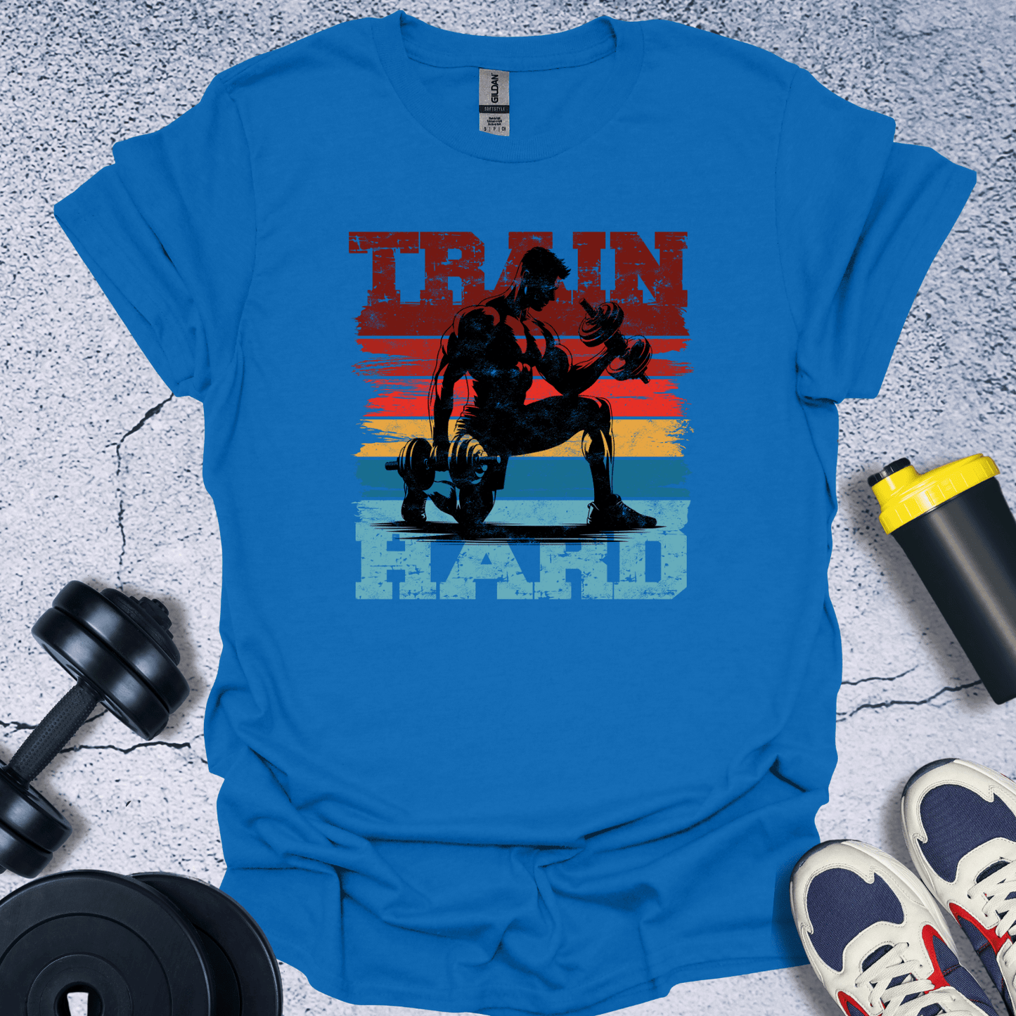 T-Shirt Royal / S Train Hard T-Shirt