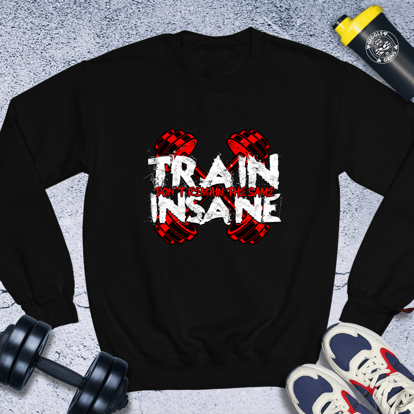 Sweatshirt Black / S Train Insane Crewneck