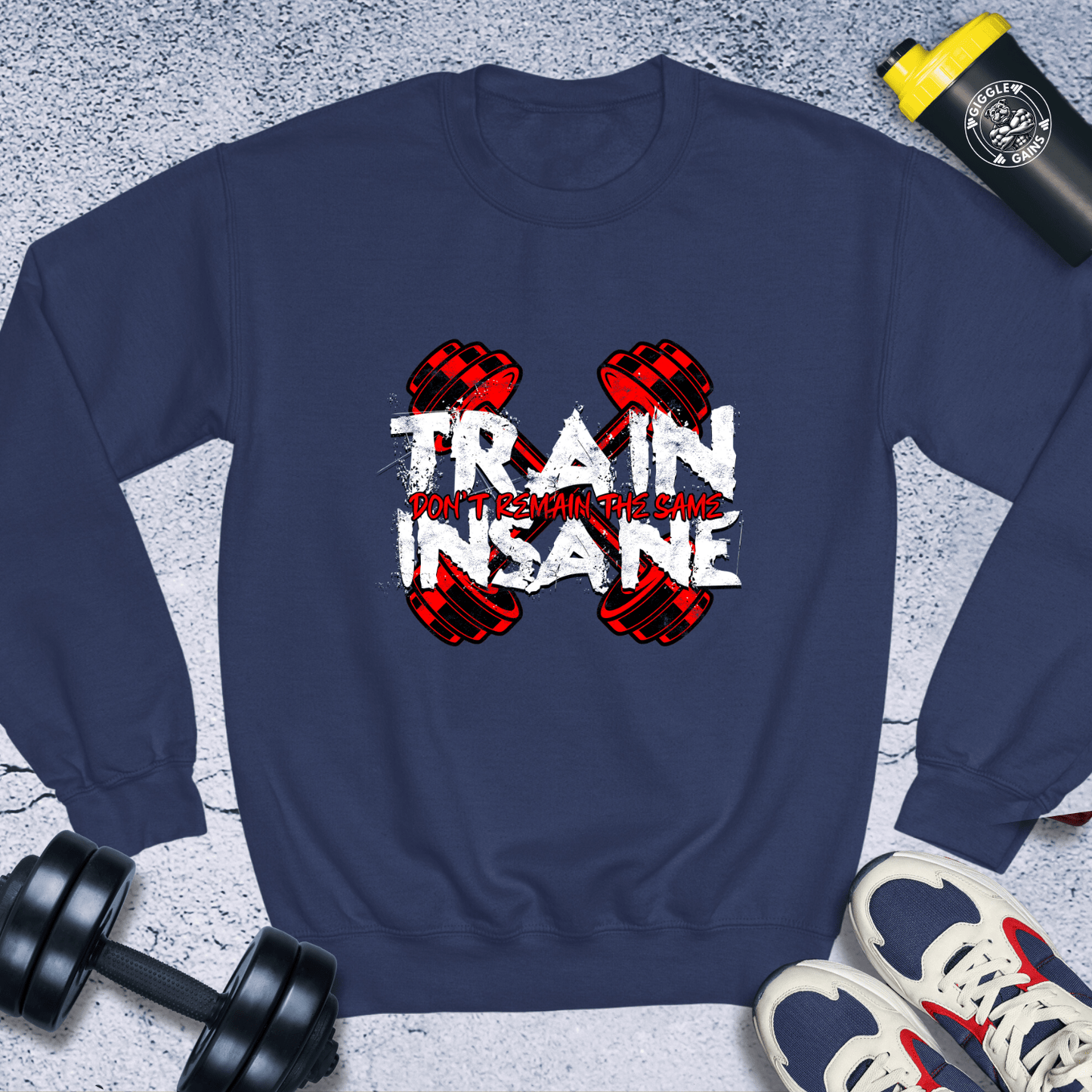 Sweatshirt Navy / S Train Insane Crewneck