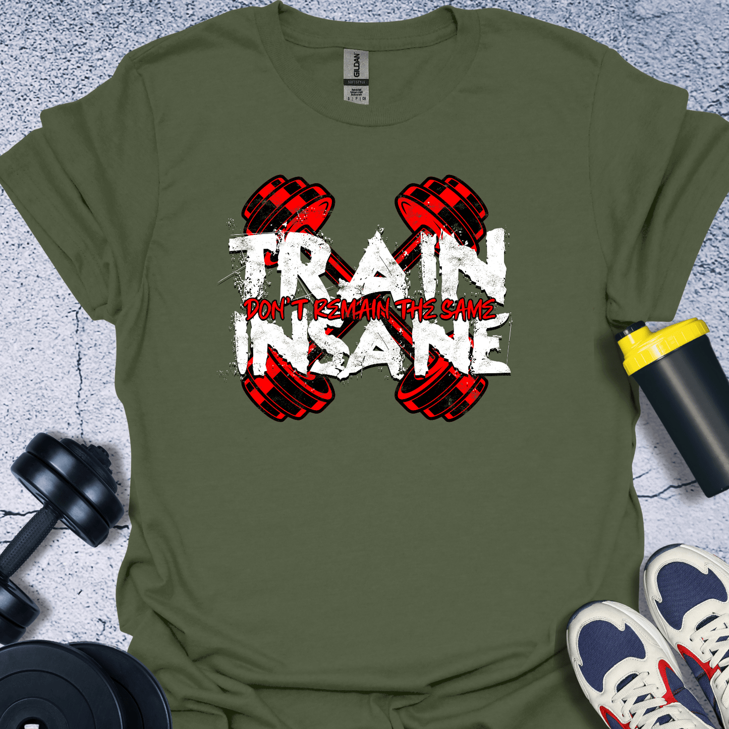 T-Shirt Military Green / S Train Insane T-Shirt