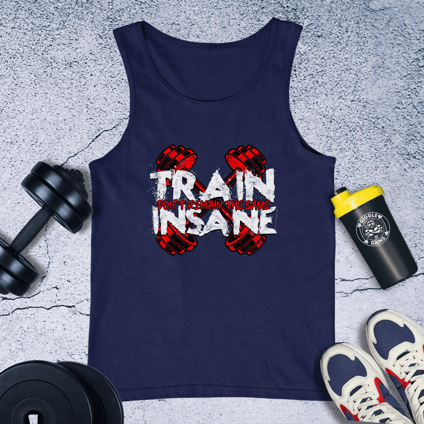 Tank Top Navy / XS Train Insane Tank Top