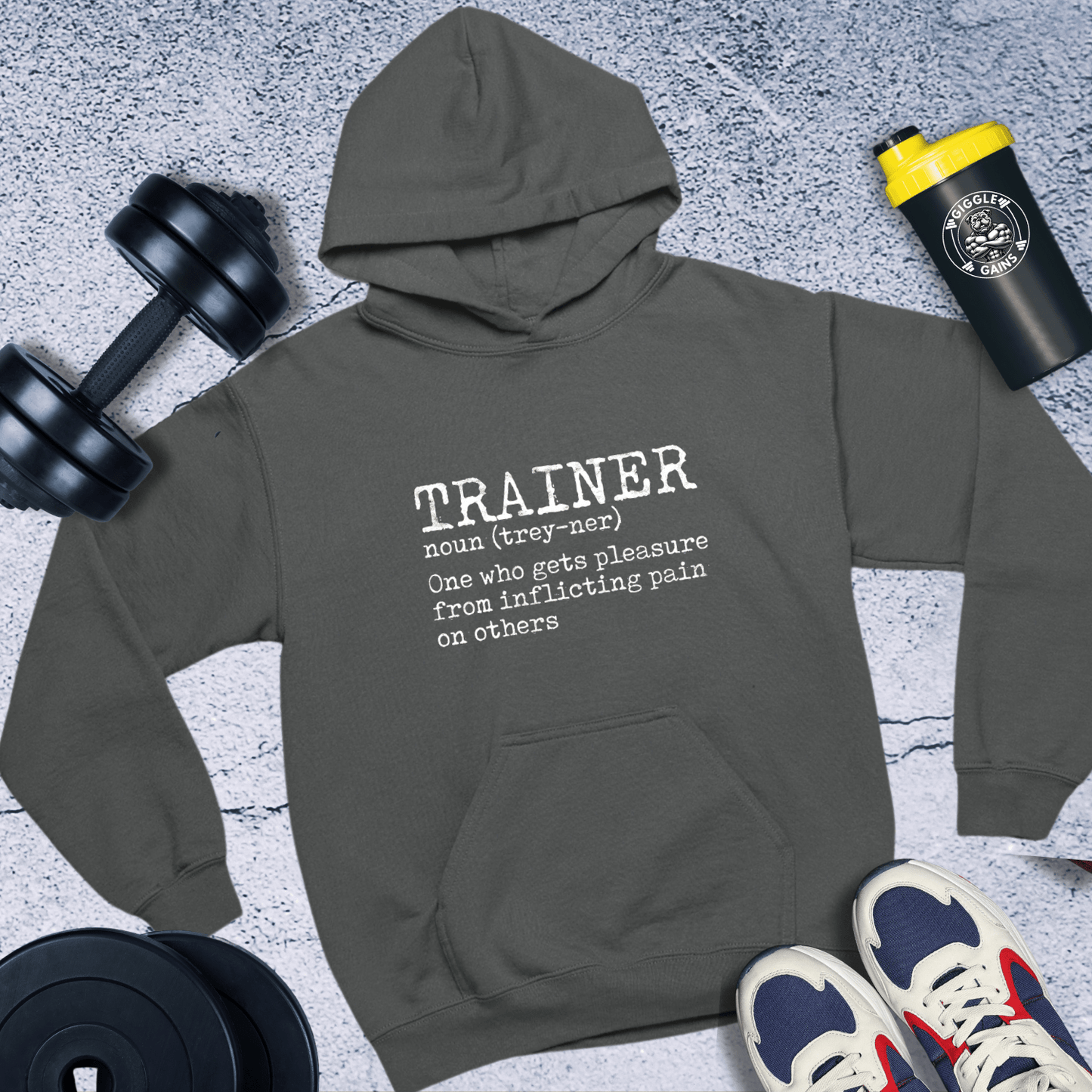 Hoodie Dark Heather / S Trainer Definition Hoodie