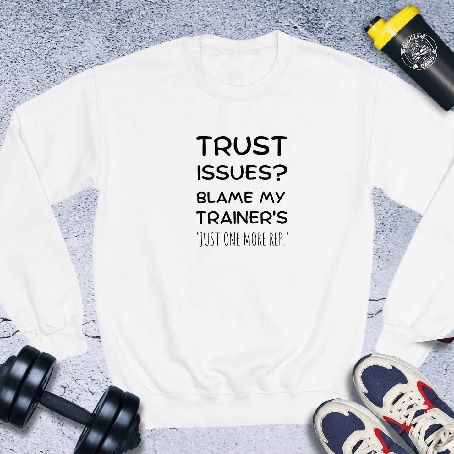 Sweatshirt White / S Trust Issues Crewneck