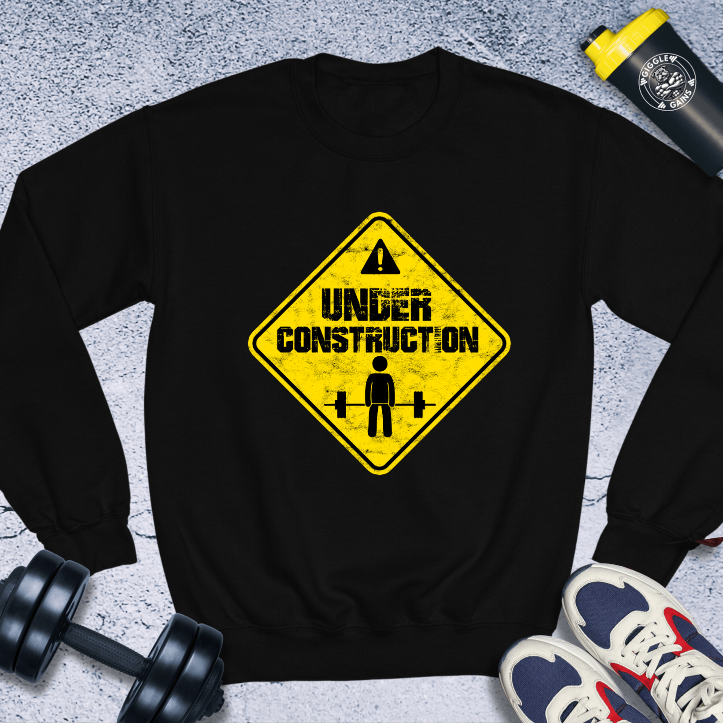 Sweatshirt Black / S Under Construction Crewneck