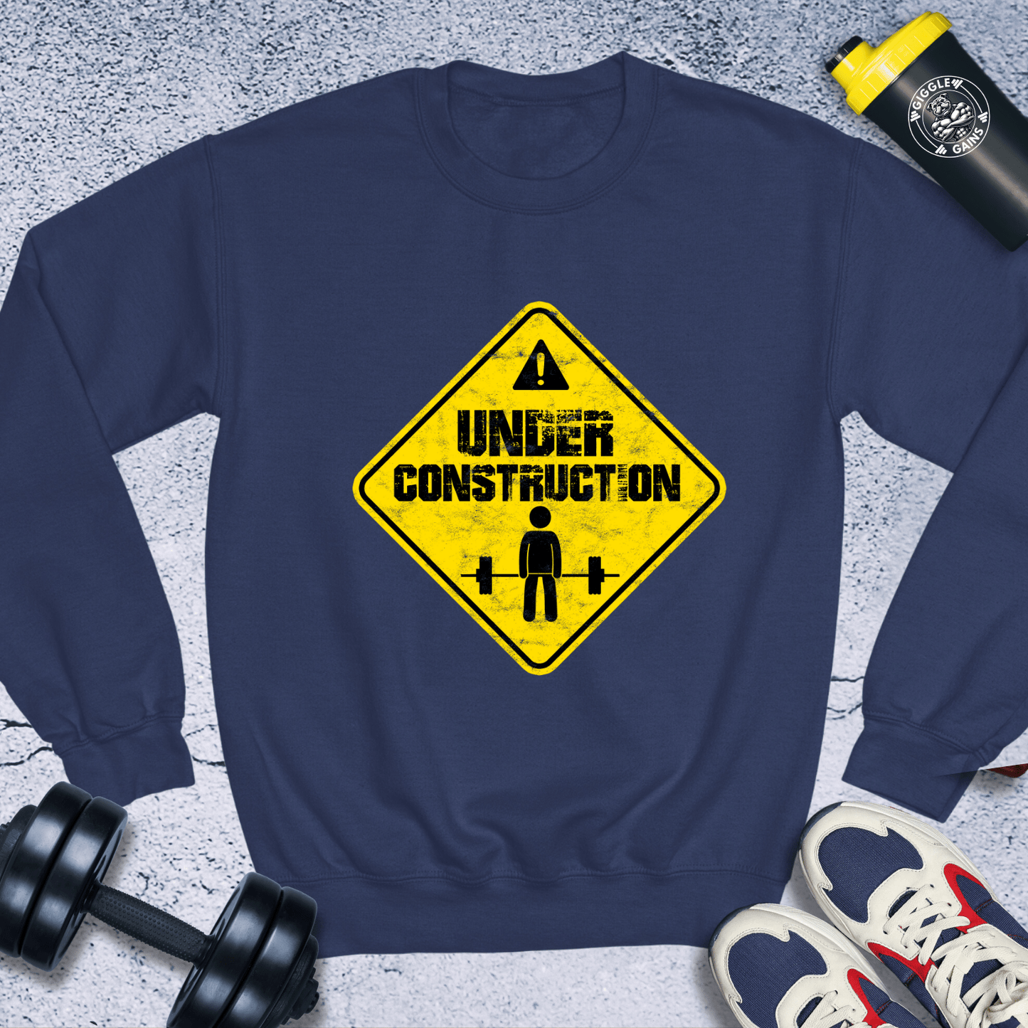 Sweatshirt Navy / S Under Construction Crewneck