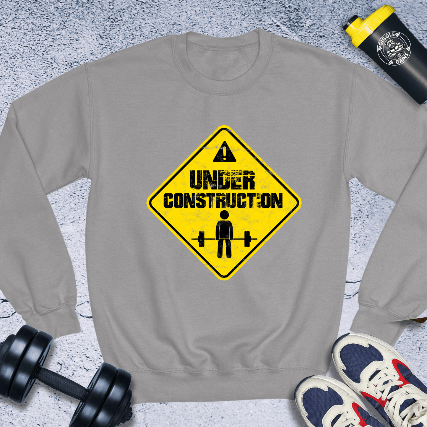 Sweatshirt Sport Grey / S Under Construction Crewneck