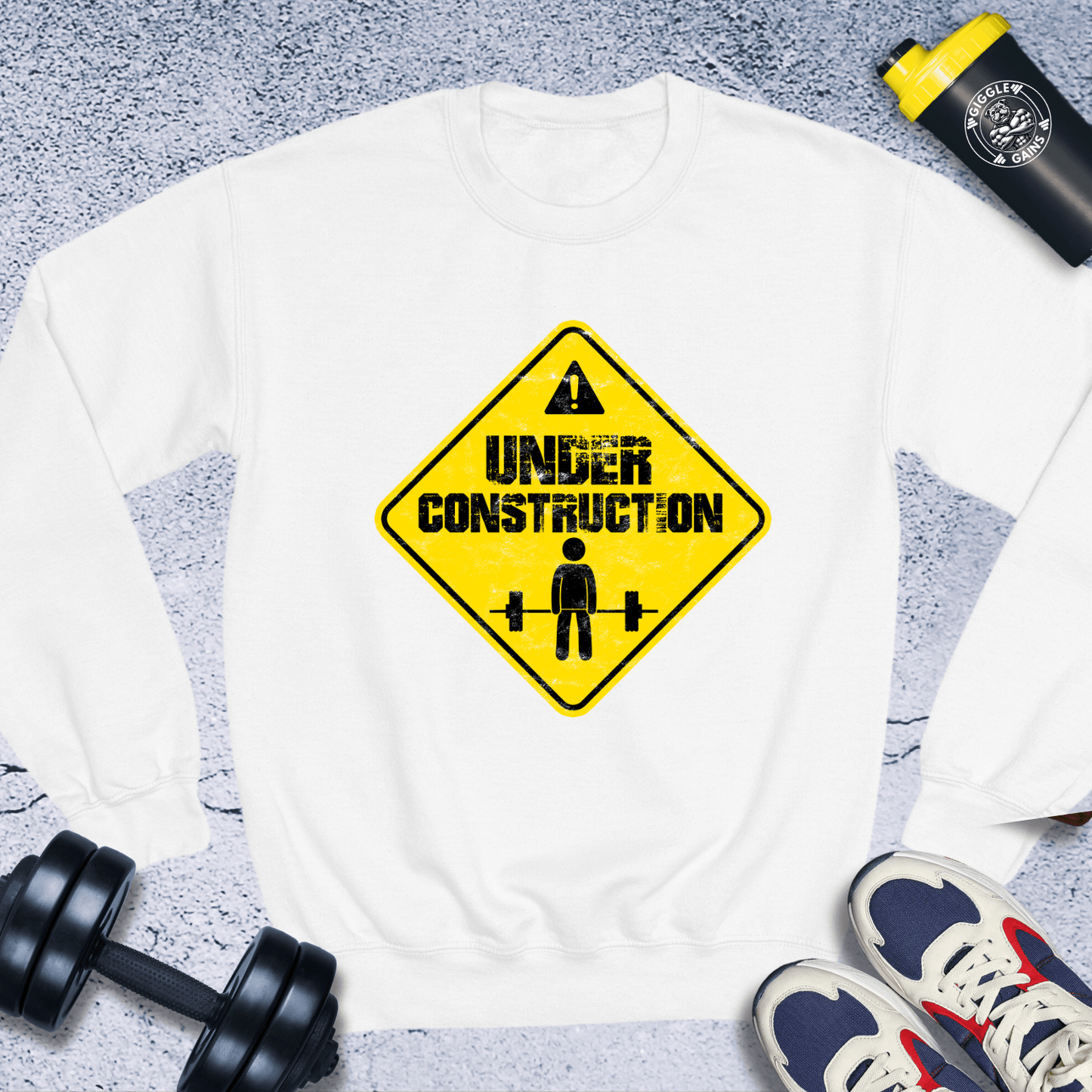 Sweatshirt White / S Under Construction Crewneck