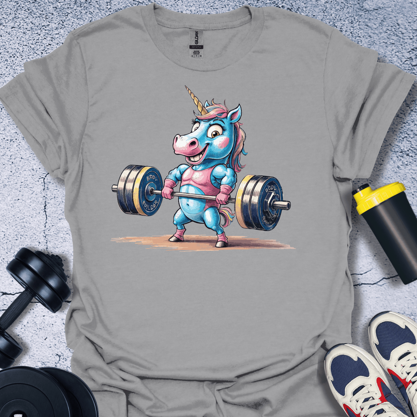 T-Shirt Sport Grey / S Unicorn Weightifting T-Shirt