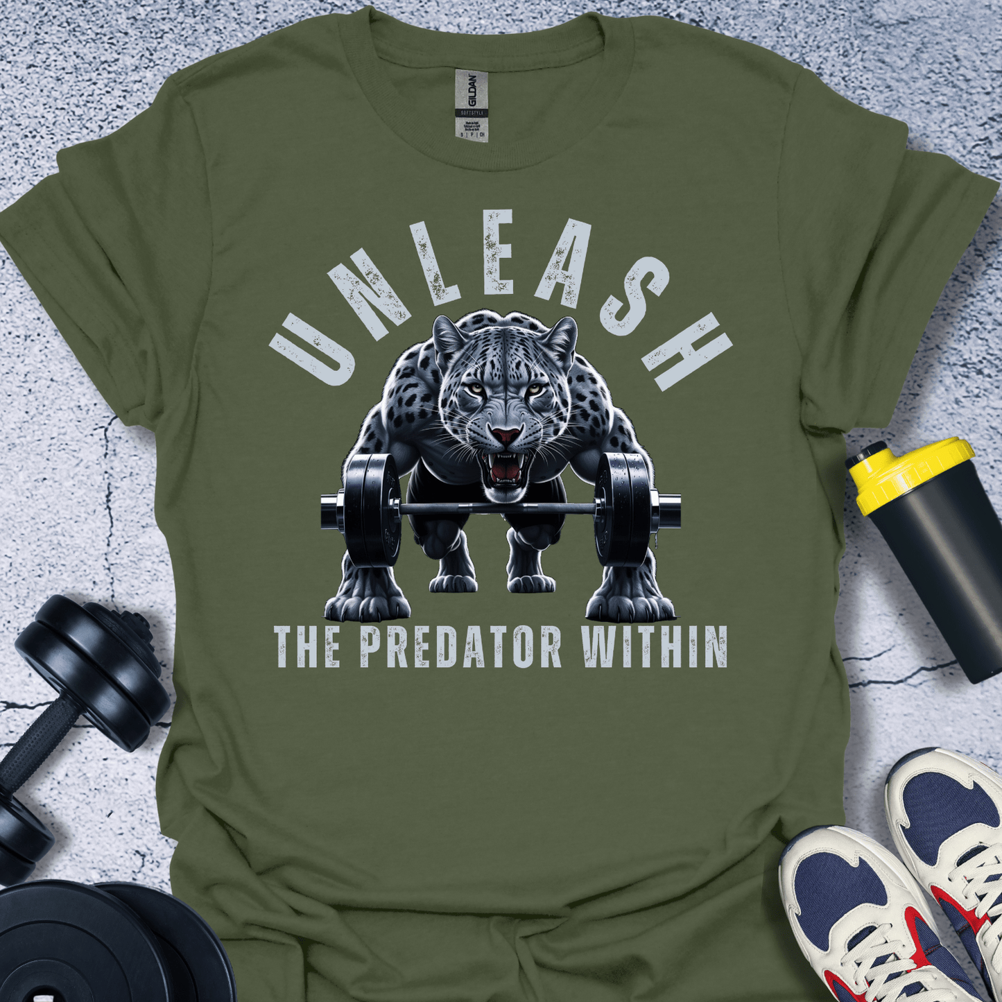 T-Shirt Military Green / S Unleash The Predator Within T-Shirt