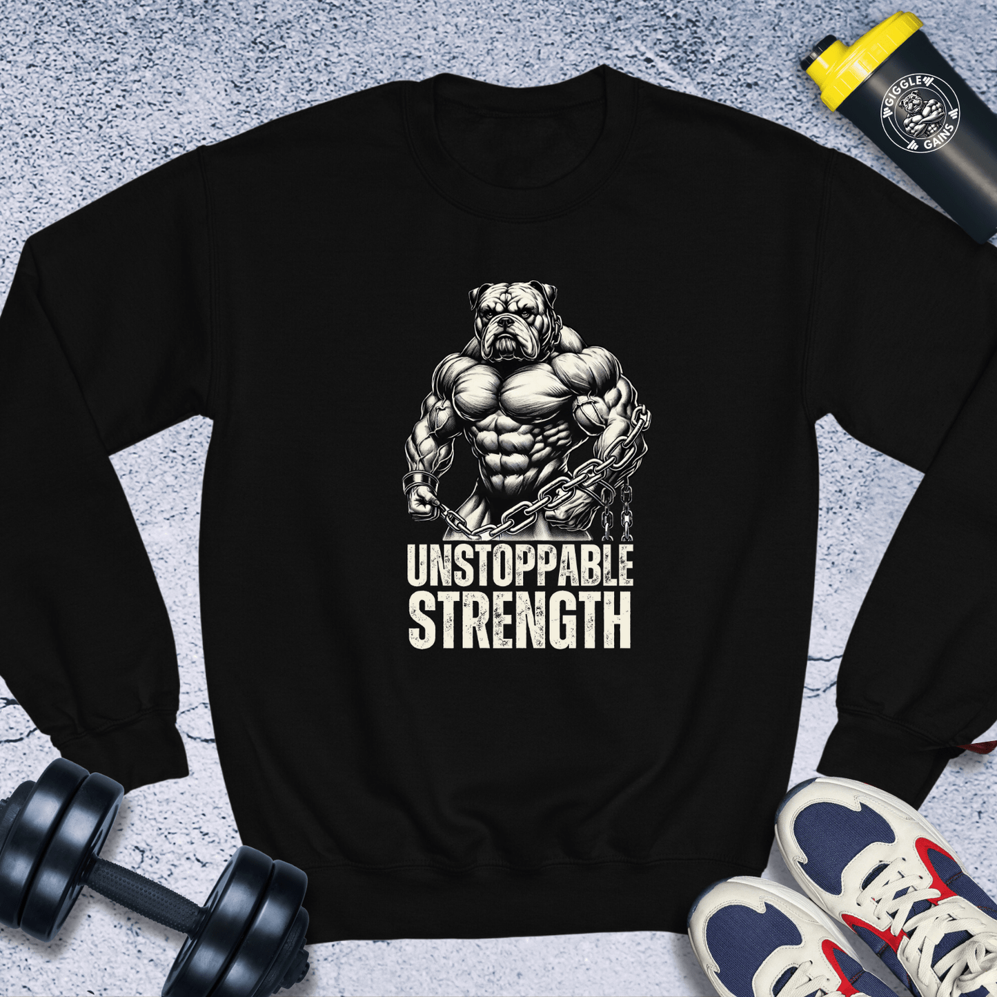 Sweatshirt Black / S Unstoppable Strength Crewneck