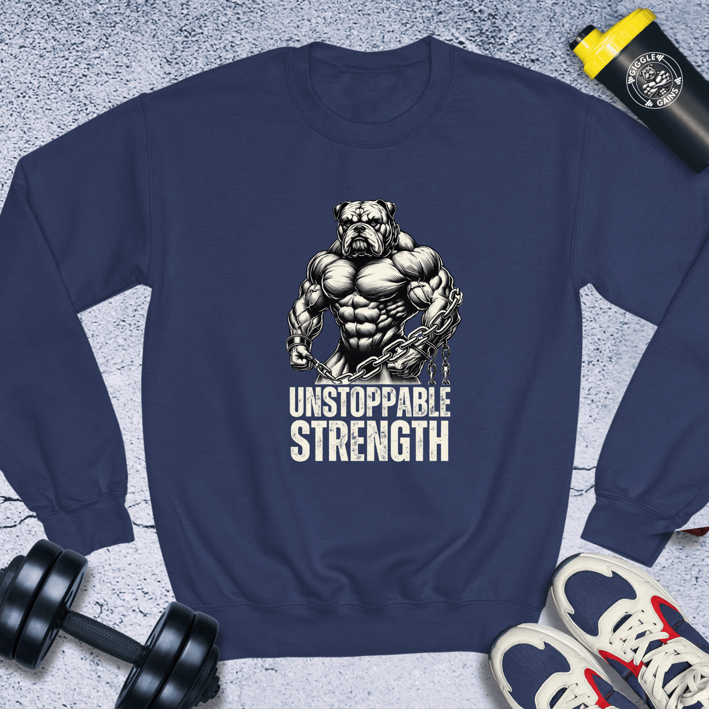 Sweatshirt Navy / S Unstoppable Strength Crewneck