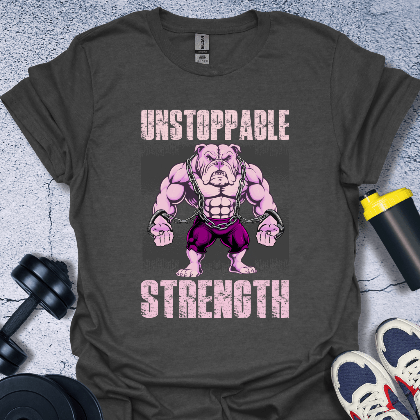 T-Shirt Dark Heather / S Unstoppable Strength T-Shirt