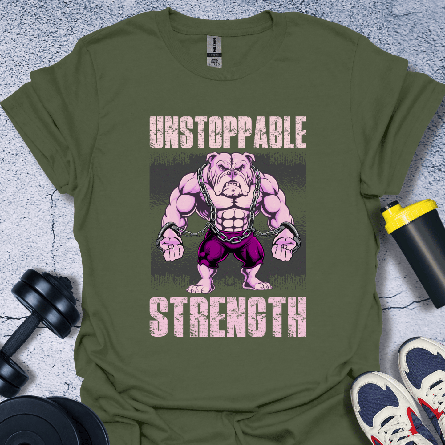 T-Shirt Military Green / S Unstoppable Strength T-Shirt