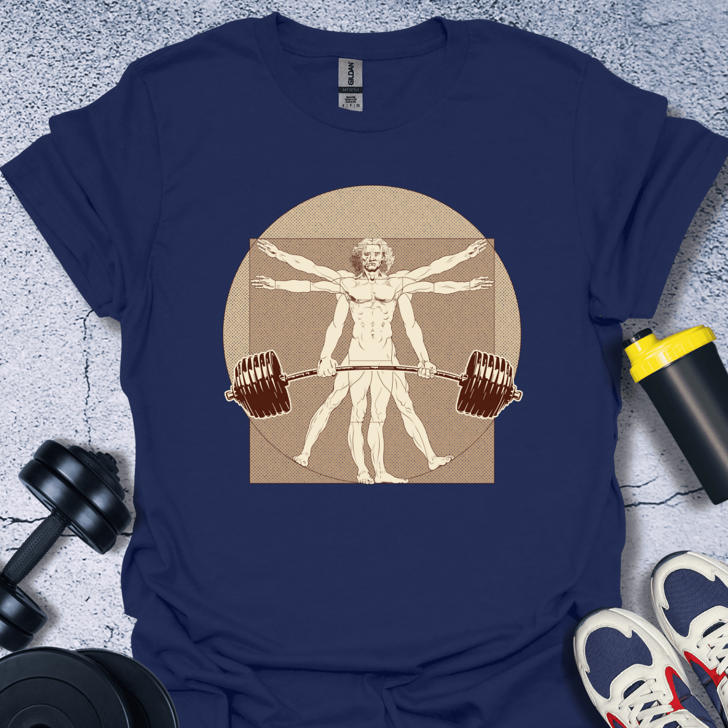 T-Shirt Navy / S Vitruvian Lifting T-Shirt