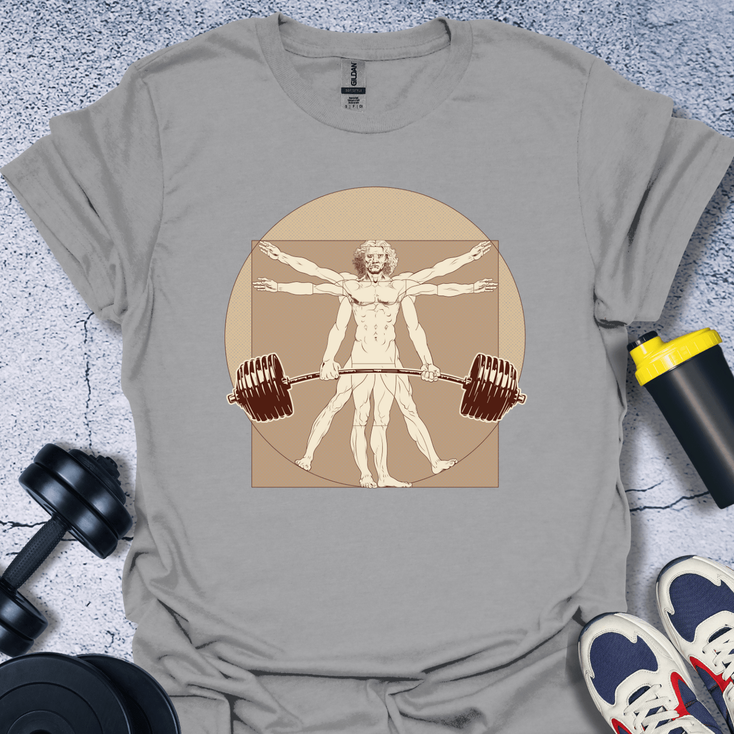 T-Shirt Sport Grey / S Vitruvian Lifting T-Shirt