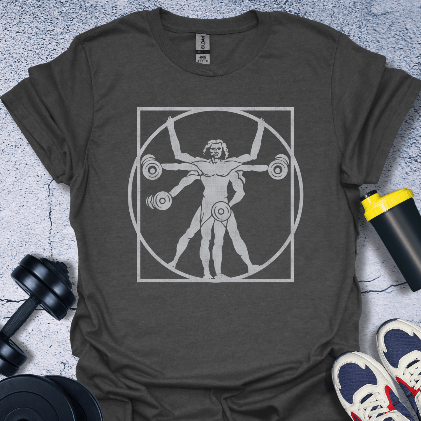 T-Shirt Dark Heather / S Vitruvian Power T-Shirt