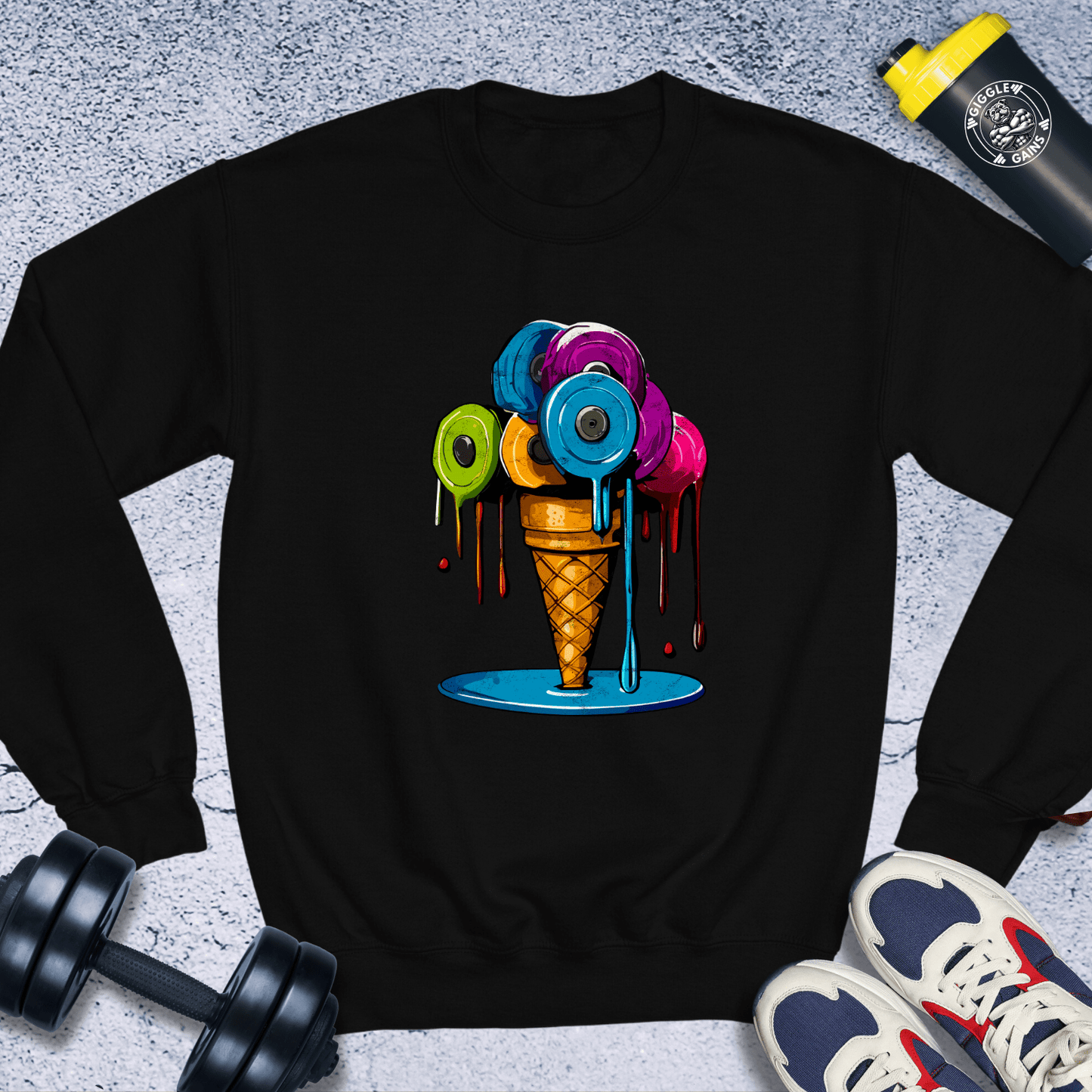 Sweatshirt Black / S Weightlifting Delight Crewneck