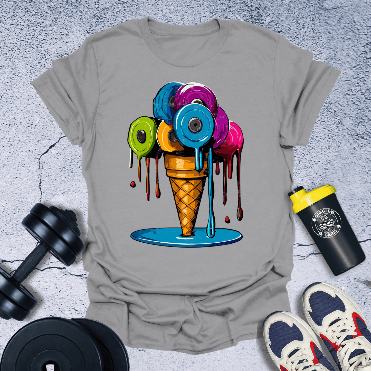 T-Shirt Sport Grey / S Weightlifting Delight T-Shirt