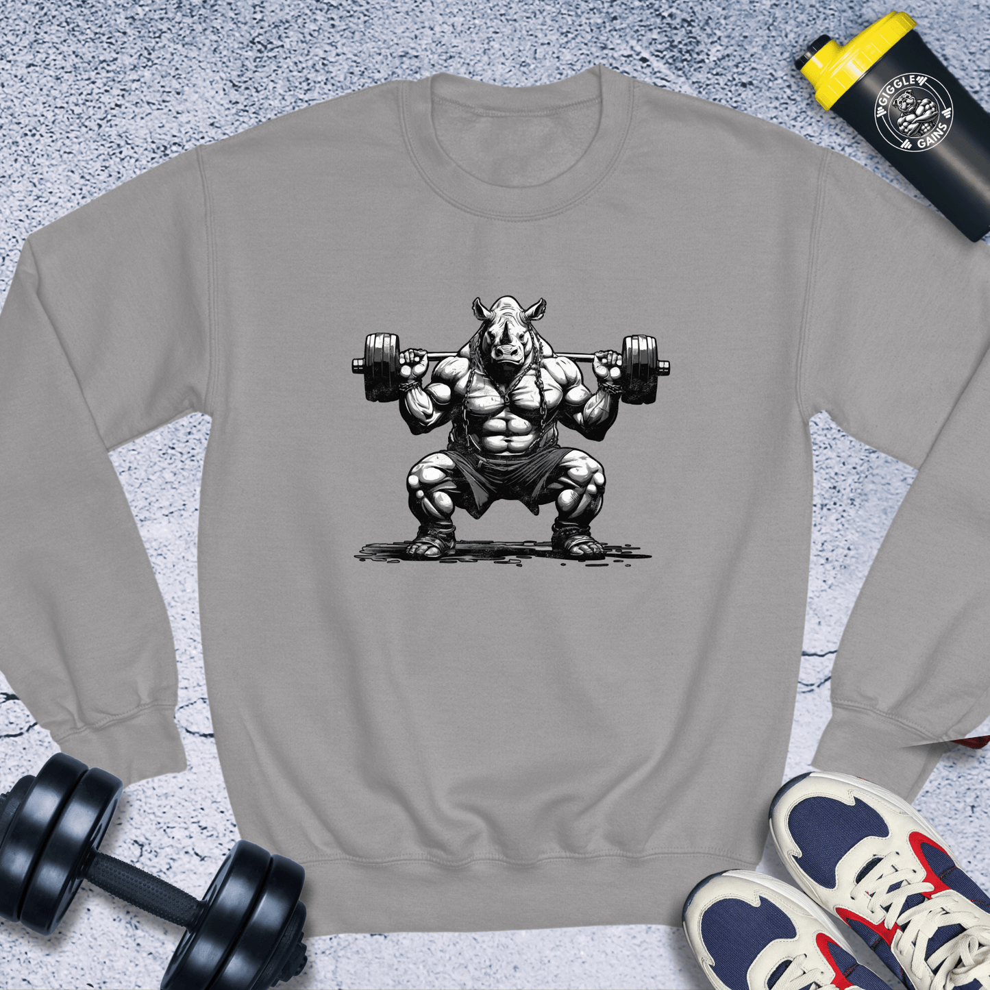 Sweatshirt Sport Grey / S Weightlifting Rhino Crewneck