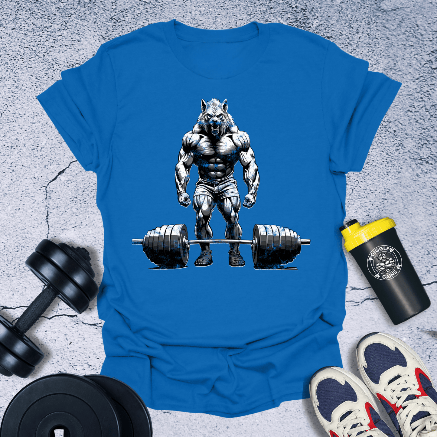 T-Shirt Royal / S Weightlifting Wolf T-Shirt