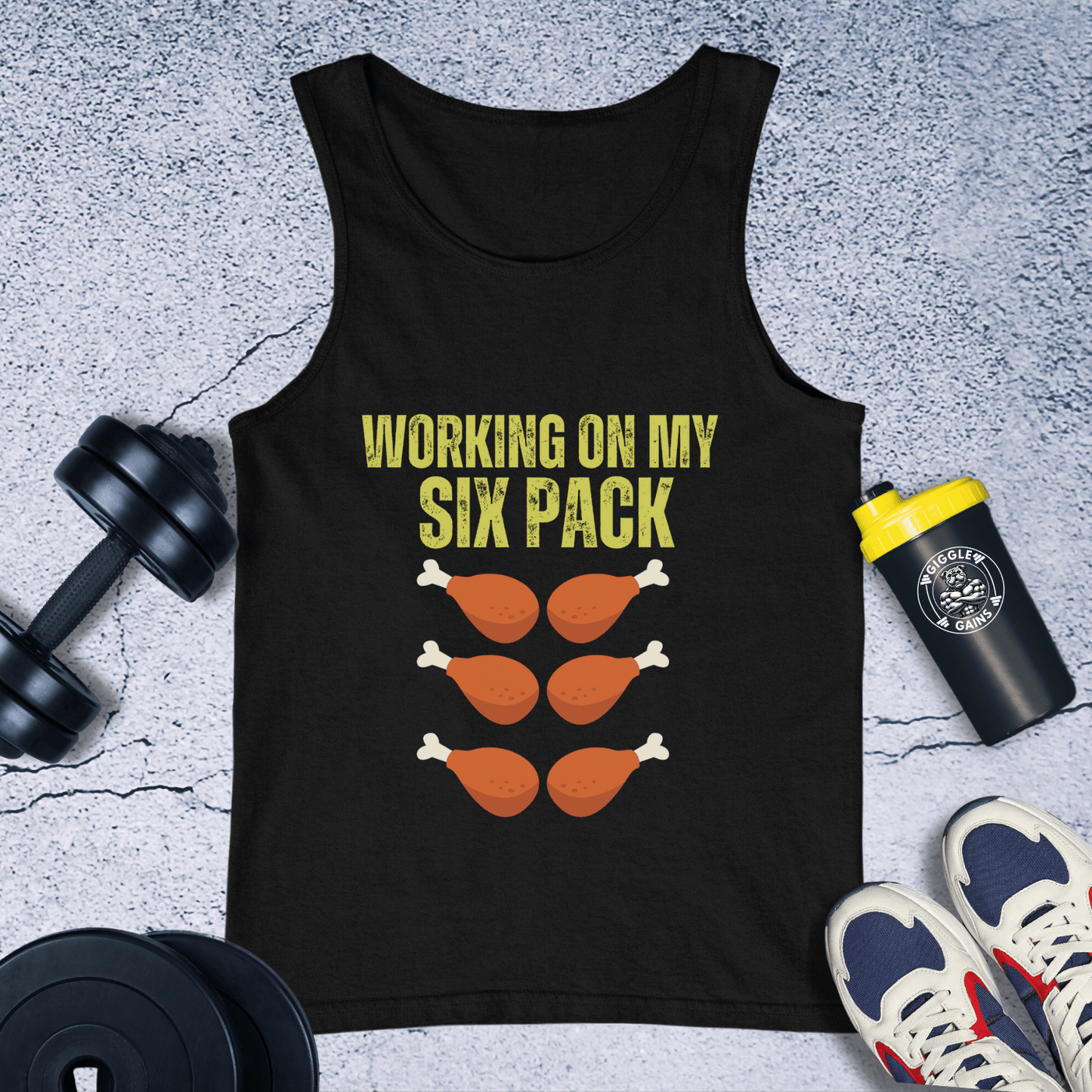 Tank Top Black / XS Working On My Six Pack Tank Top