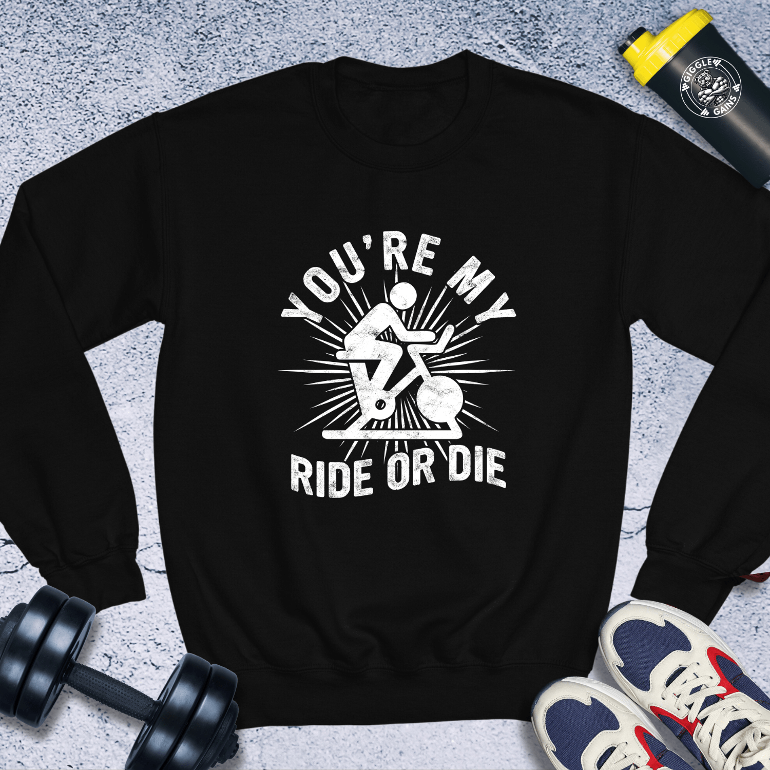 Sweatshirt Black / S You're my Ride or Die Crewneck