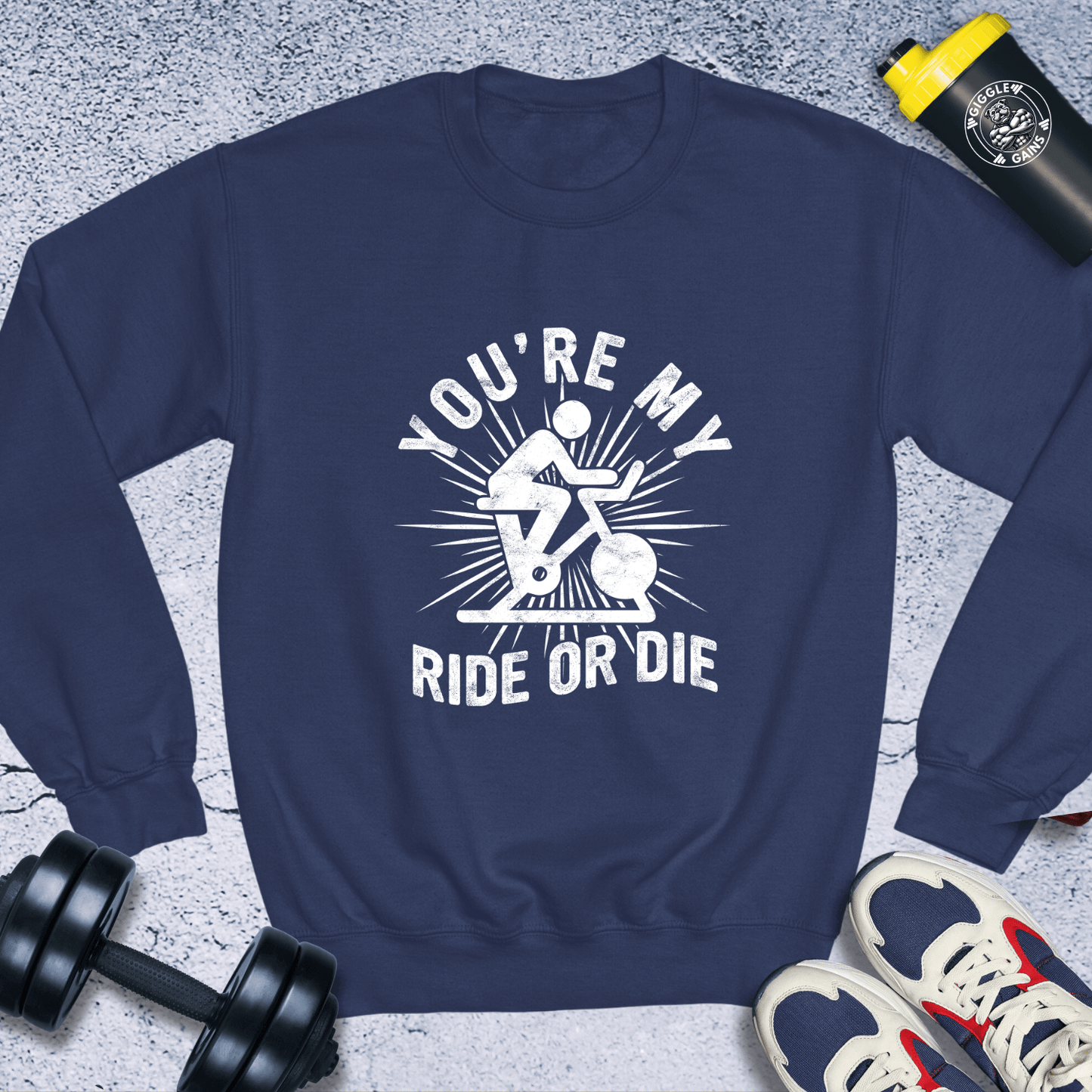 Sweatshirt Navy / S You're my Ride or Die Crewneck