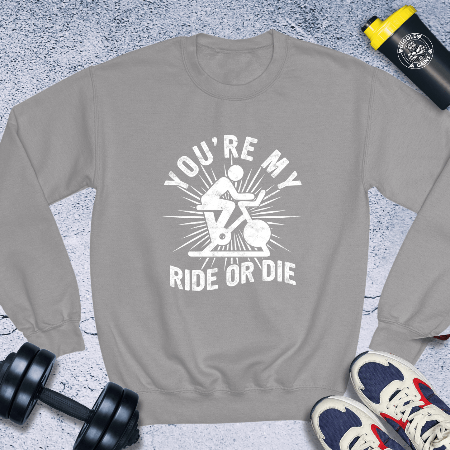 Sweatshirt Sport Grey / S You're my Ride or Die Crewneck