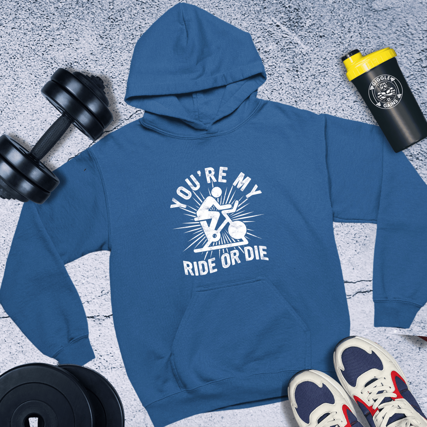 Hoodie Royal / S You're my Ride or Die Hoodie