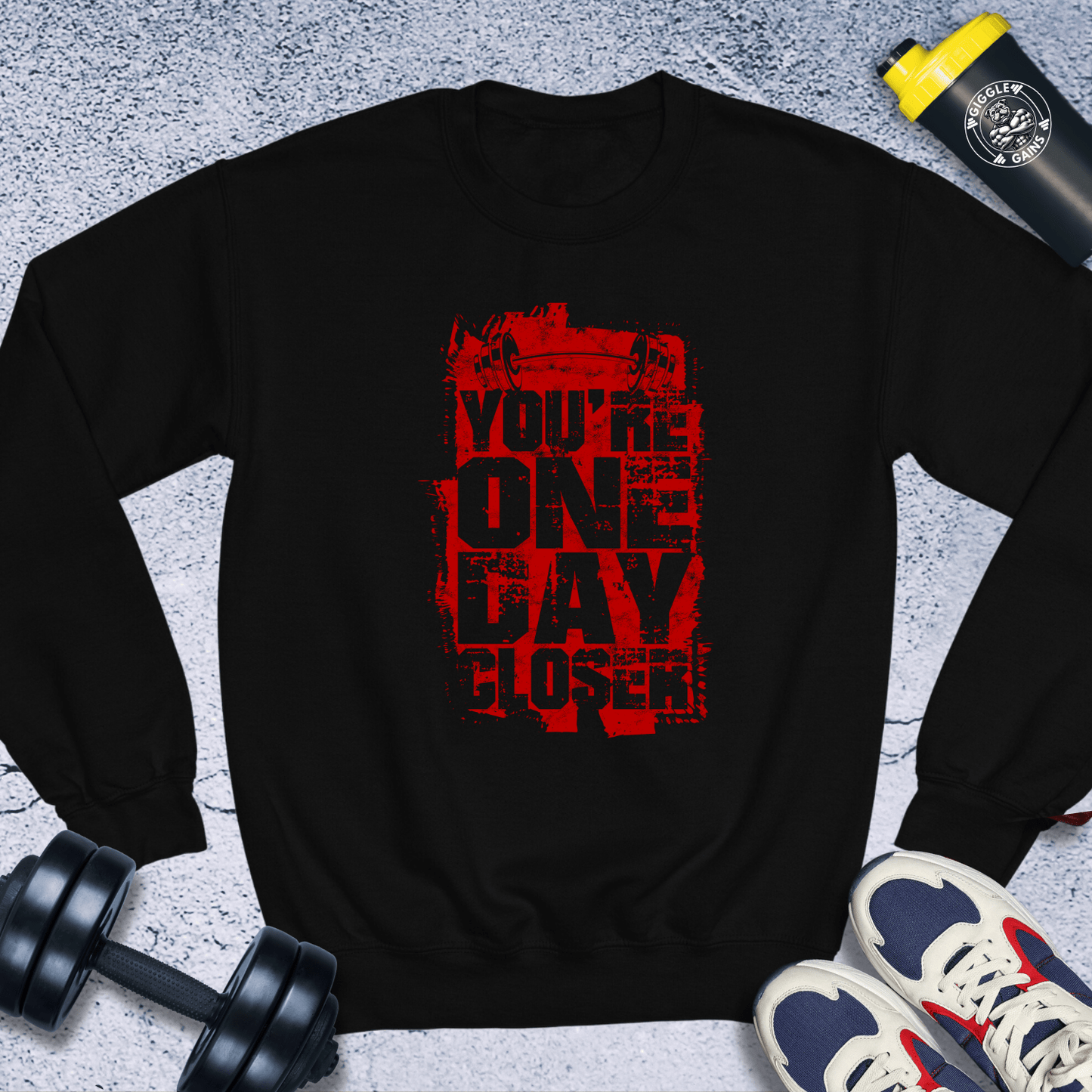 Sweatshirt Black / S You're One Day Closer Crewneck