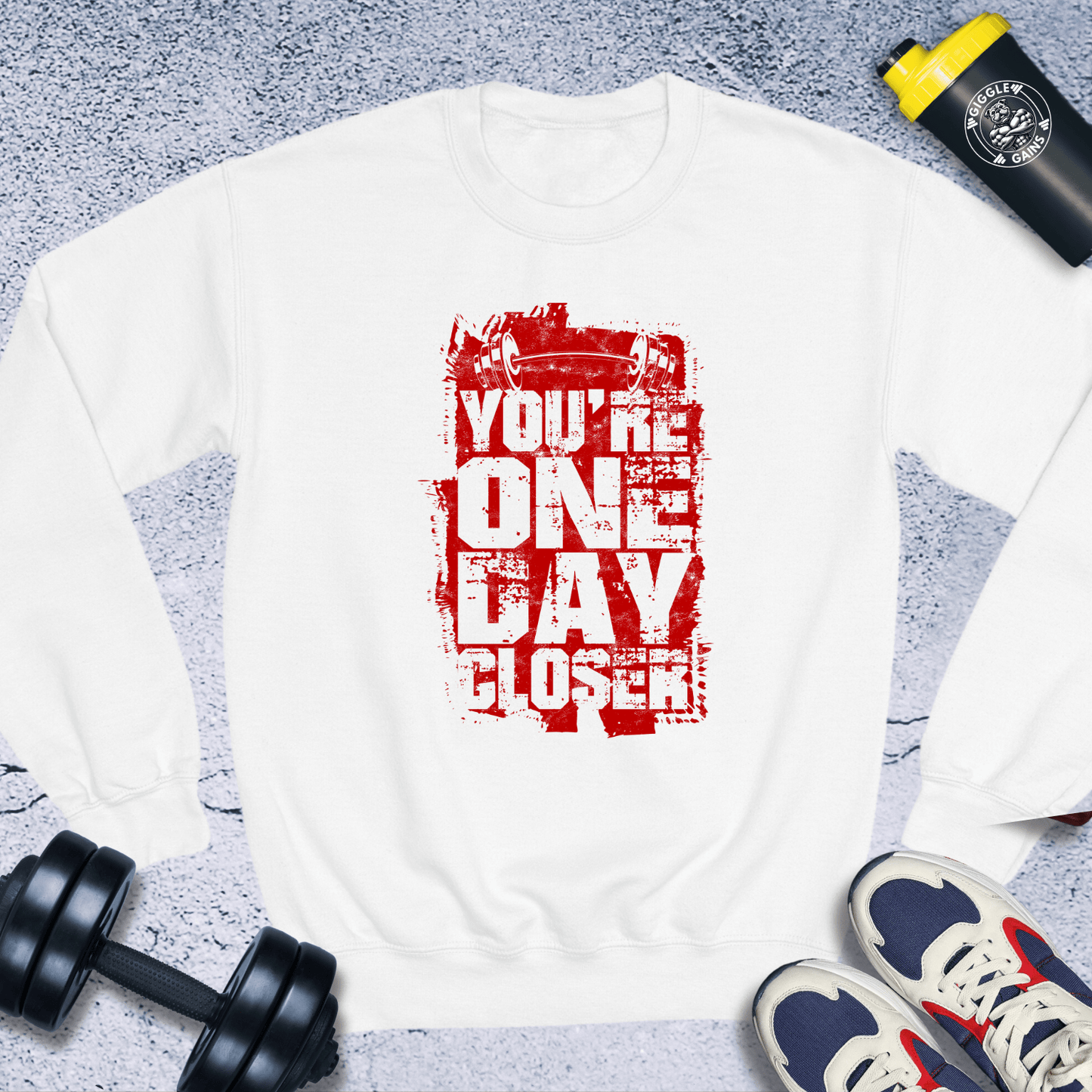 Sweatshirt White / S You're One Day Closer Crewneck