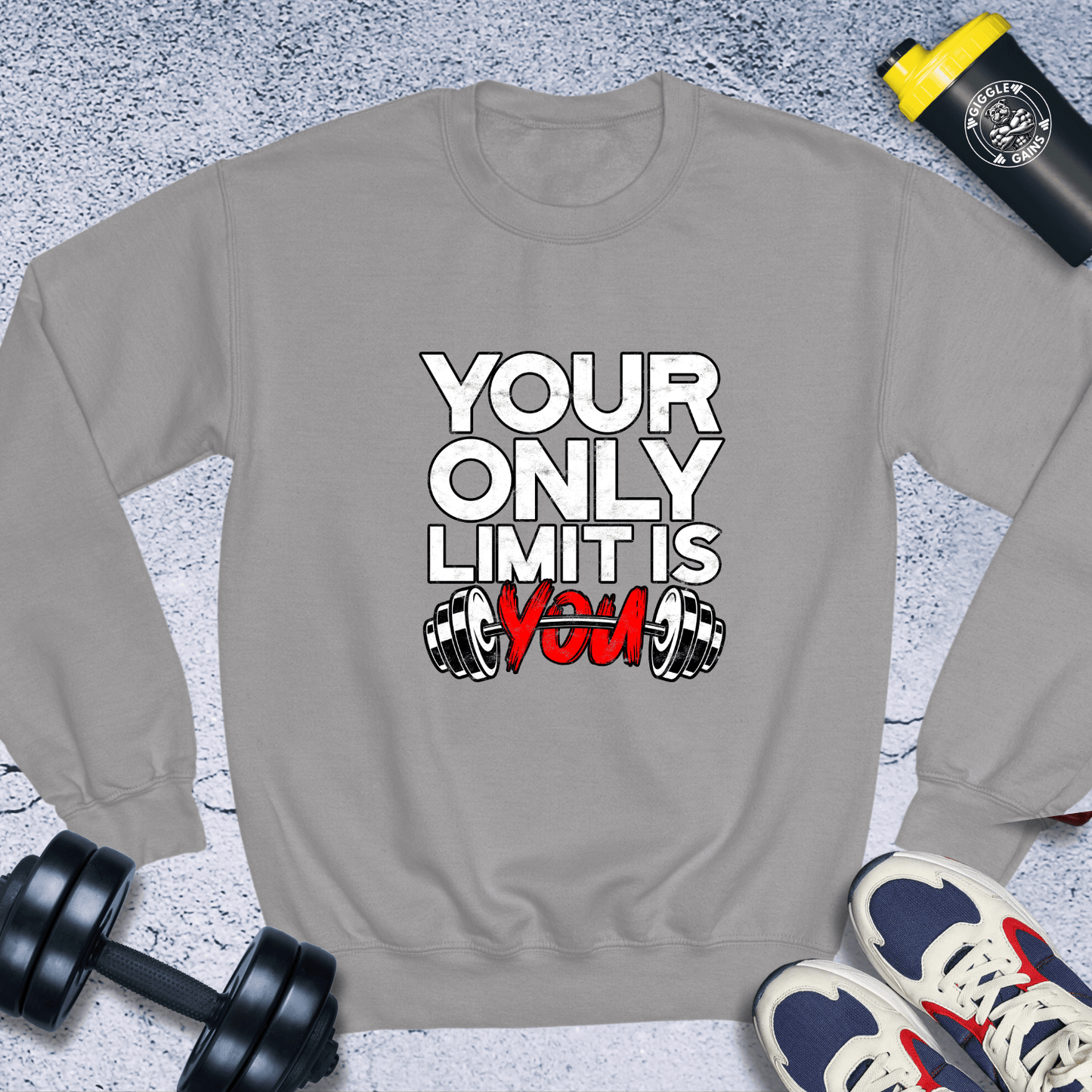 Sweatshirt Sport Grey / S Your Only Limit Is you Crewneck