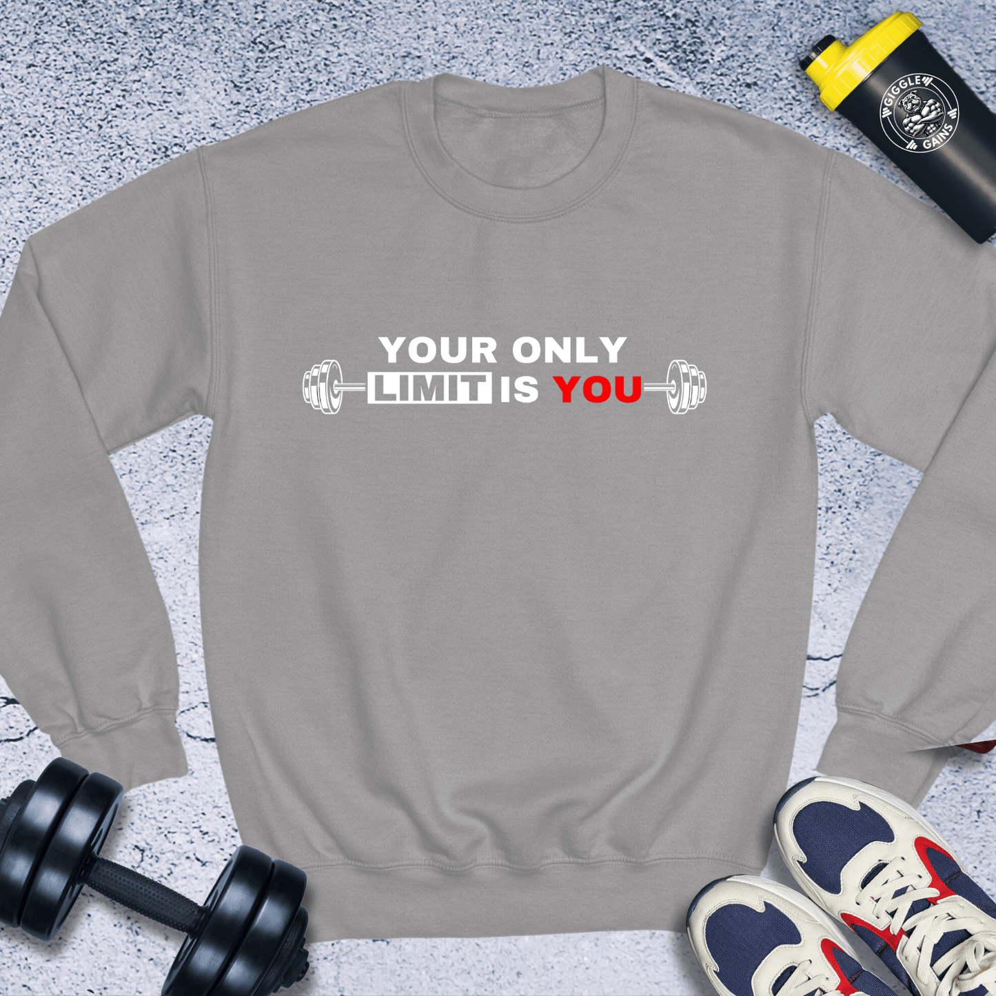 Sweatshirt Sport Grey / S Your Only Limit Is You Crewneck