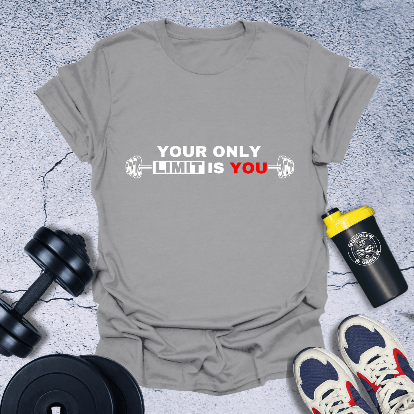 T-Shirt Sport Grey / S Your Only Limit Is You T-Shirt